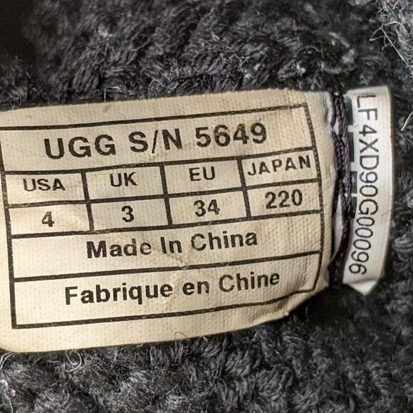 UGG® Classic Cardy Button Detailed Knit Boots - Picture 9 of 11